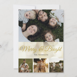 Elegant 5x7 Flat Family Holiday Card