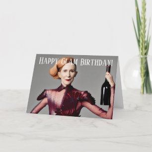 Elegant 60th Birthday Card for A Wine Mum