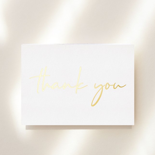 Elegant 60th Birthday Foil Thank You Card (Creator Uploaded)