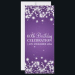 Elegant 60th Birthday Party Winter Sparkle Purple Invitation<br><div class="desc">Elegant 60th Birthday Party invitation design with sophisticated Winter Sparkle Purple motif,  custom name and date and additional text. Impress your family and friends with this stylish and modern design. Fully customisable!</div>