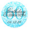 Elegant 60th Birthday Turquoise Glitter Lights