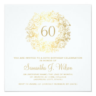 60 invitations birthday