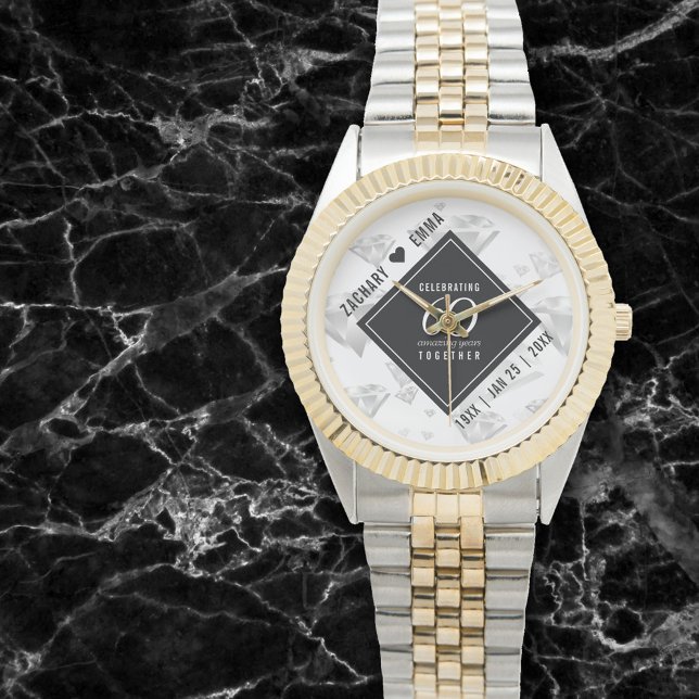 Elegant 60th Diamond Wedding Anniversary Watch (Creator Uploaded)
