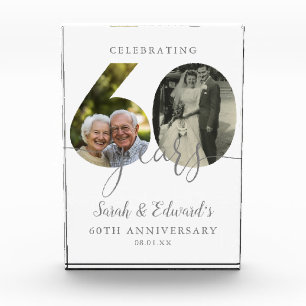 Elegant 60th Wedding Anniversary 2  Photo Block