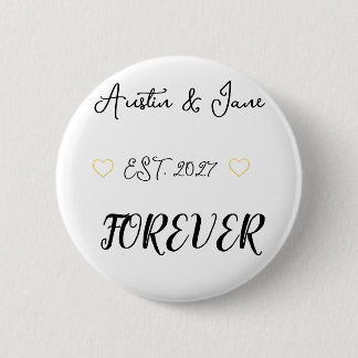 Elegant  6 cm round badge