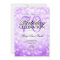 Elegant 70th Birthday Party Purple Glitter Lights