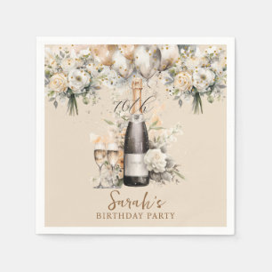 Elegant 70th Surprise Birthday Party Napkin