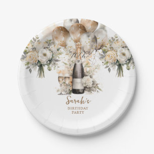 Elegant 70th Surprise Birthday Party Paper Plate