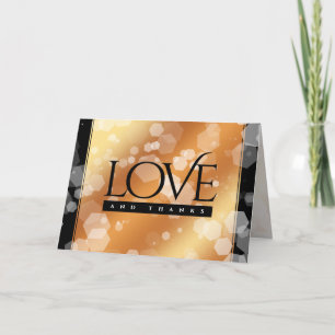 Elegant 7th 22nd 49th Copper Wedding Anniversary Thank You Card