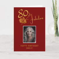 Elegant 80 and Fabulous Twigs 80th Birthday Photo