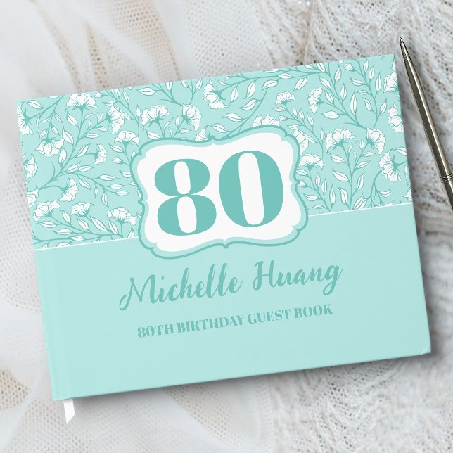 Elegant 80th Birthday Guest Book (Creator Uploaded)