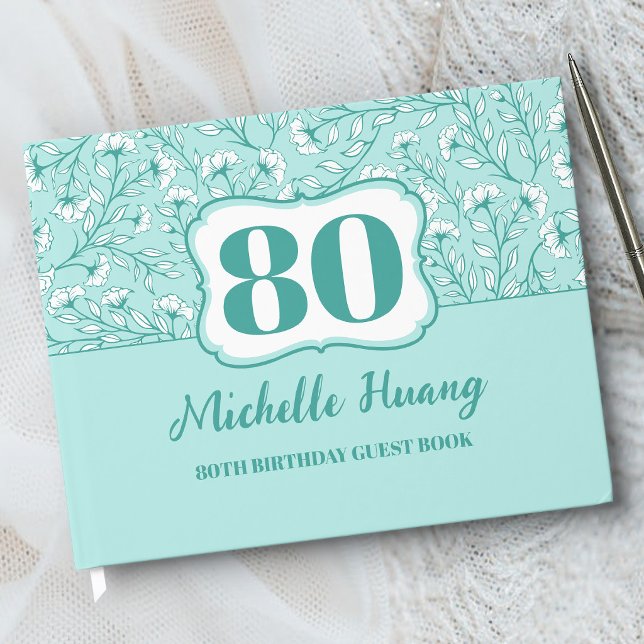 Elegant 80th Birthday Guest Book (Creator Uploaded)