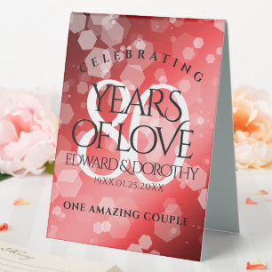 Elegant 80th Ruby Wedding Anniversary Celebration