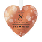 Elegant 8th Bronze Wedding Anniversary Acrylic