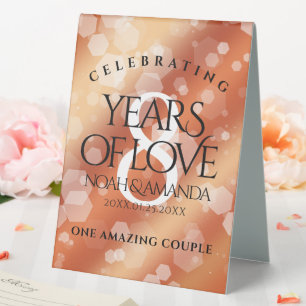 Elegant 8th Bronze Wedding Anniversary Celebration