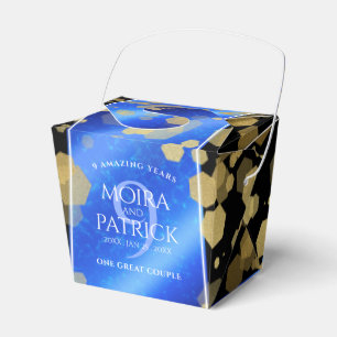 Elegant 9th Lapis Lazuli Wedding Anniversary Favour Box