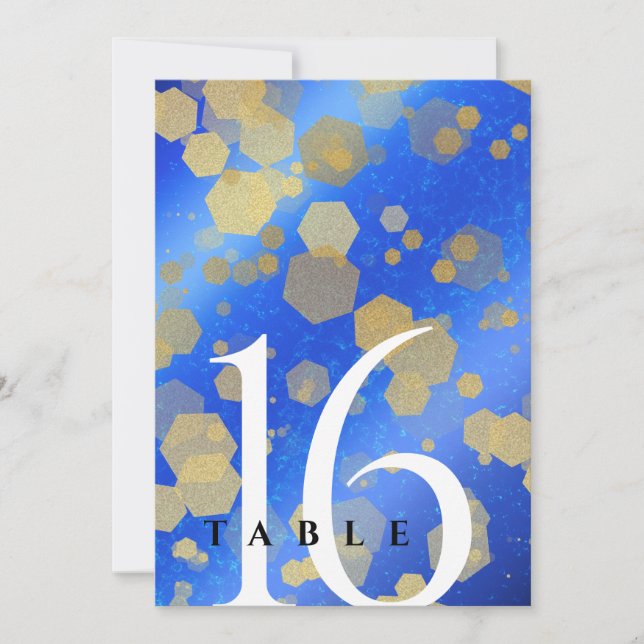 Elegant 9th Lapis Lazuli Wedding Anniversary Invitation (Front)