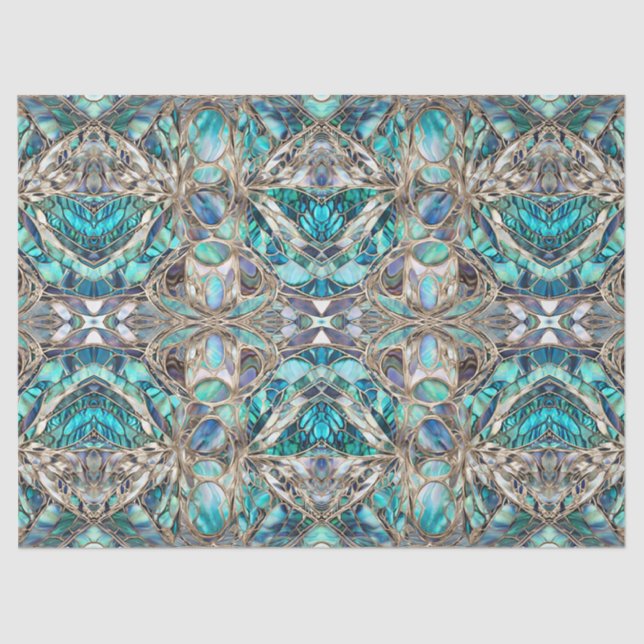 Elegant Abalone Pattern Decoupage Tissue Tissue Paper (Front)
