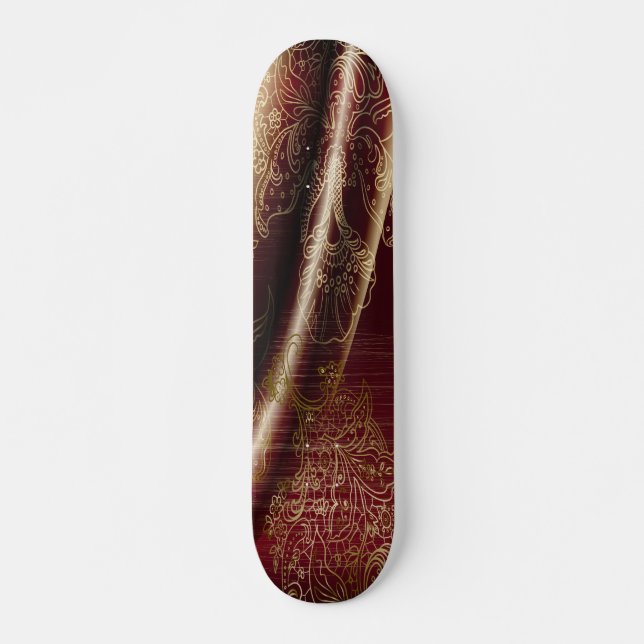 Elegant Abatract Art 1 Skateboard (Front)