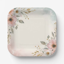 Elegant Abstract Art Decorative Plate