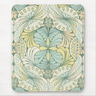 elegant abstract art nouveau swirl design mouse pad