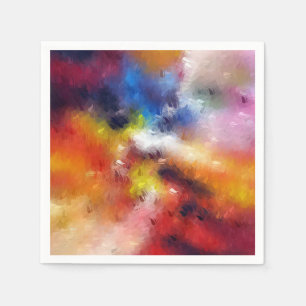 Elegant Abstract Art Template Modern Colourful Napkin