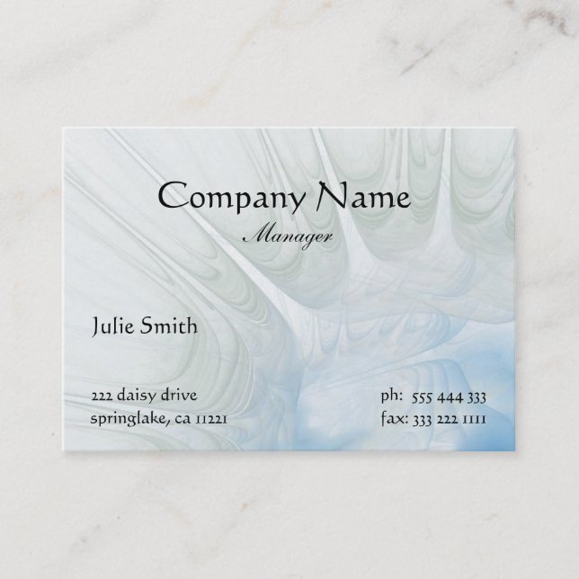 Elegant Abstract Business Card (Front)