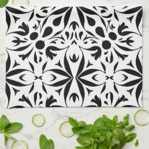 Elegant abstract classy tea towel