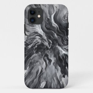 Elegant Abstract Flame and Smoke iPhone 11 Case