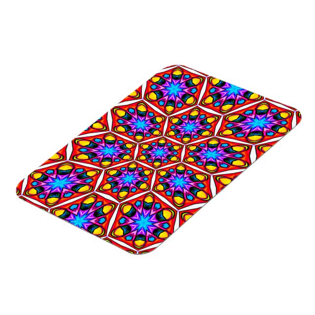 Elegant Abstract Floral Pattern Magnet (Left Side)