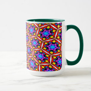 Elegant Abstract Floral Pattern Mug