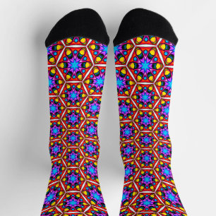 Elegant Abstract Floral Pattern Socks