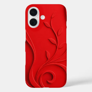 Elegant Abstract Floral Premium Stylish iPhone 16 Case
