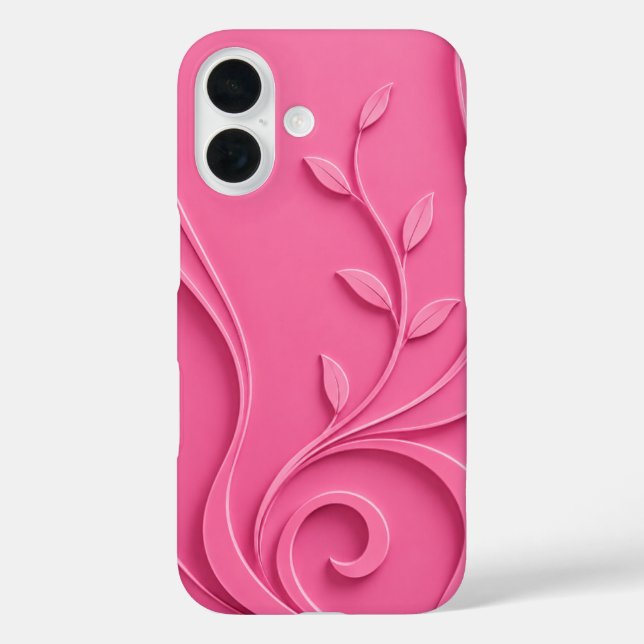 Elegant Abstract Floral Premium Stylish Case-Mate iPhone Case (Back)