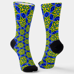 Elegant Abstract Flowers Pattern Socks