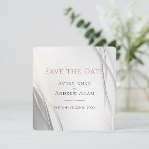 Elegant Abstract Modern Wedding Save The Date