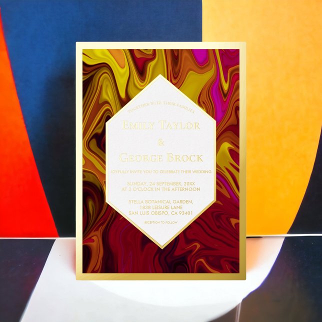 Elegant Abstract Painting Fine Art Wedding Gold (Creator Uploaded)