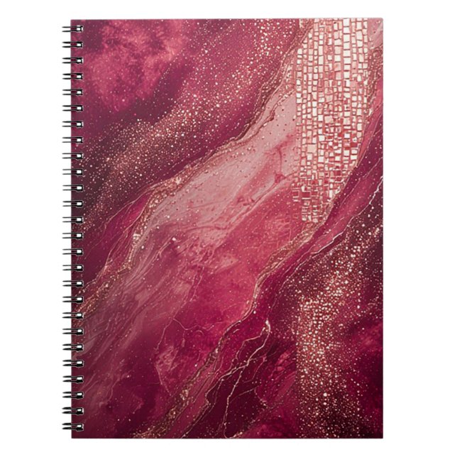 Elegant Abstract Painting Notebook (Front)