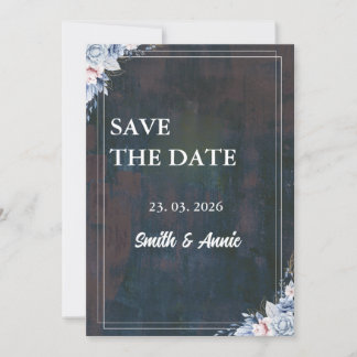 Elegant Abstract Painting Save the Date Card – Wat