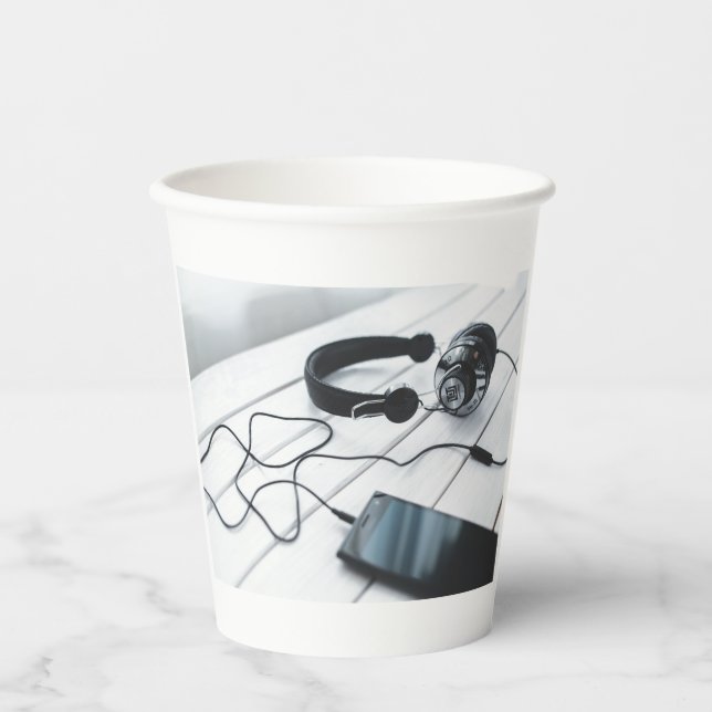 Elegant Abstract Paper Cups (Front)