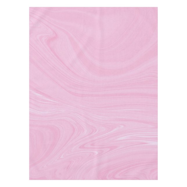 Elegant Abstract Pink Liquid Marble Artwork | Tablecloth (Front)