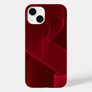 Elegant Abstract Red Ribbon Case-Mate iPhone 14 Case