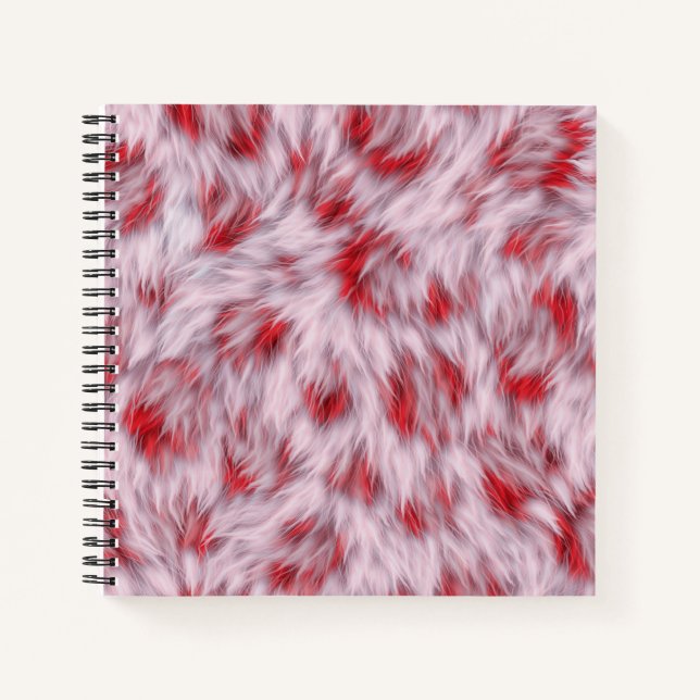 Elegant Abstract Soft Fluffy Fur Pattern | Notebook (Front)