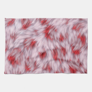 Elegant Abstract Soft Fluffy Fur Pattern   Tea Towel