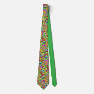 Elegant abstract sunflowers tie