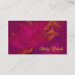 Elegant abstract velvet watercolor Business Card