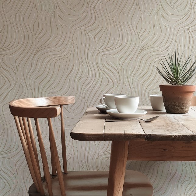 Elegant Abstract Waves Wallpaper Peel & Stick (Creator Uploaded)