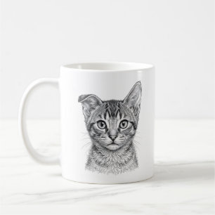 Elegant Abyssinian Kitten Coffee Mug