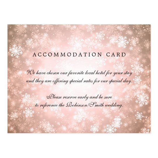 Elegant Accommodation Copper Winter Wonderland Postcard