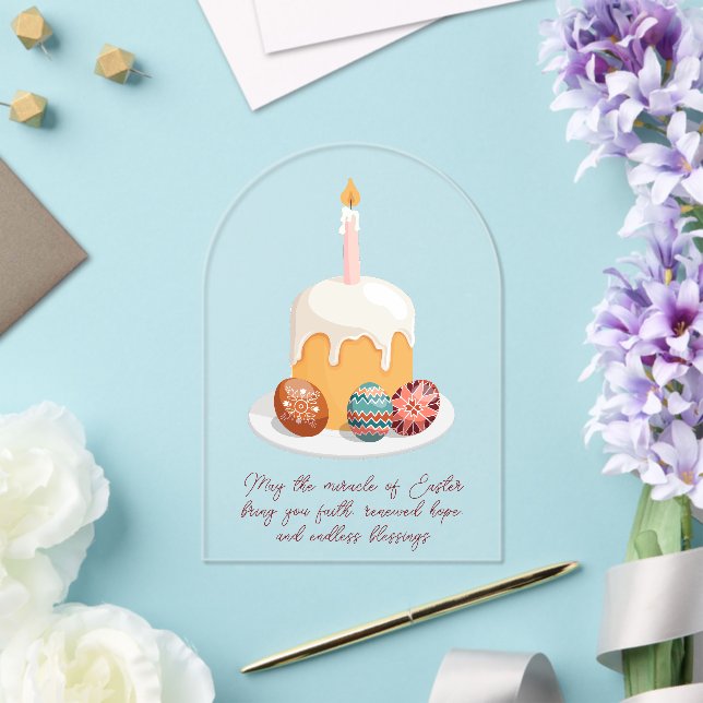 Elegant Acrylic Easter Greeting Card  Invitations (Insitu (Wedding))